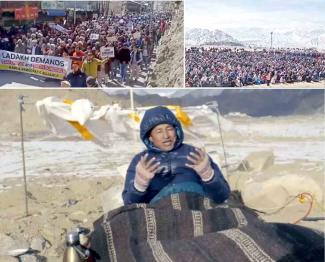 symbolic-hunger-strike-and-human-chain-in-solidarity-of-ladakh-people